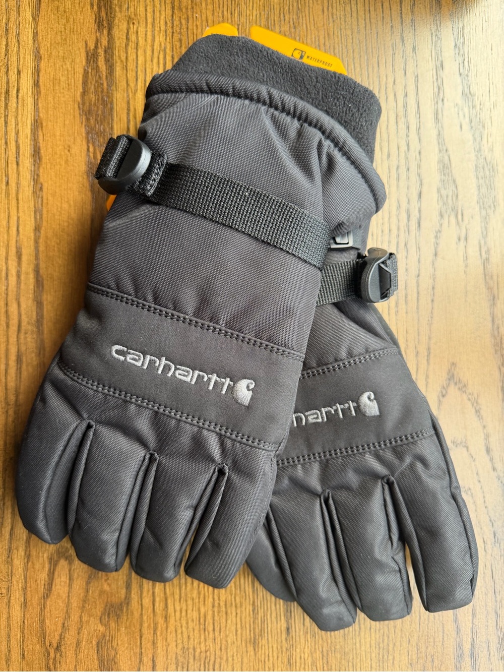 Carhartt Men's Black Waterproof Insulated knit Cuff Gloves